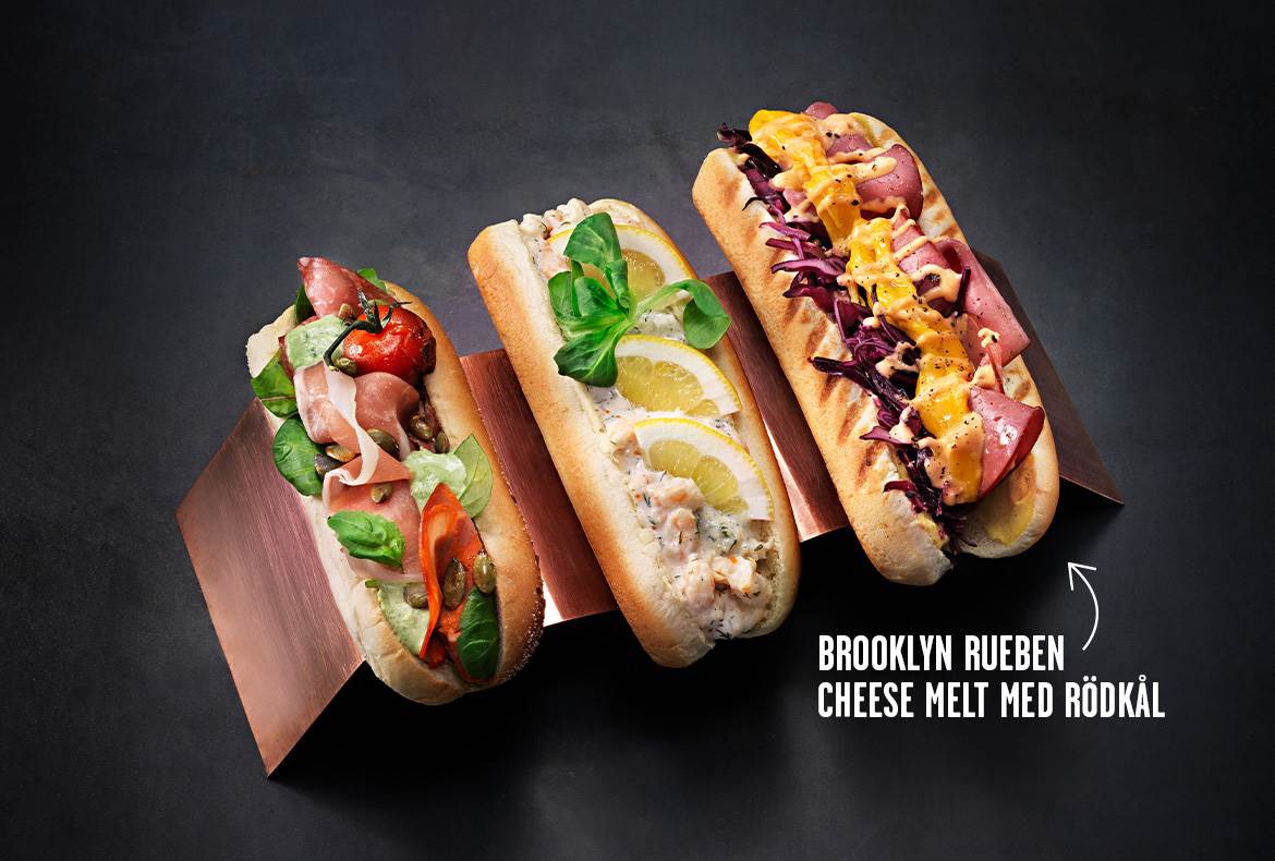 BROOKLYN RUEBEN CHEESE MELT MED RÖDKÅL